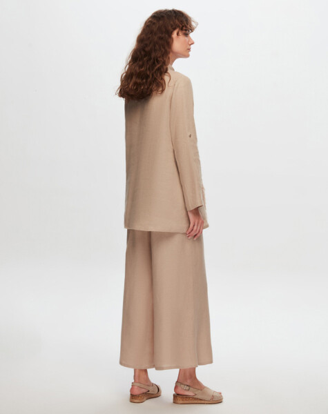 T24Y-3005 Tasseled Linen Shirt - 12