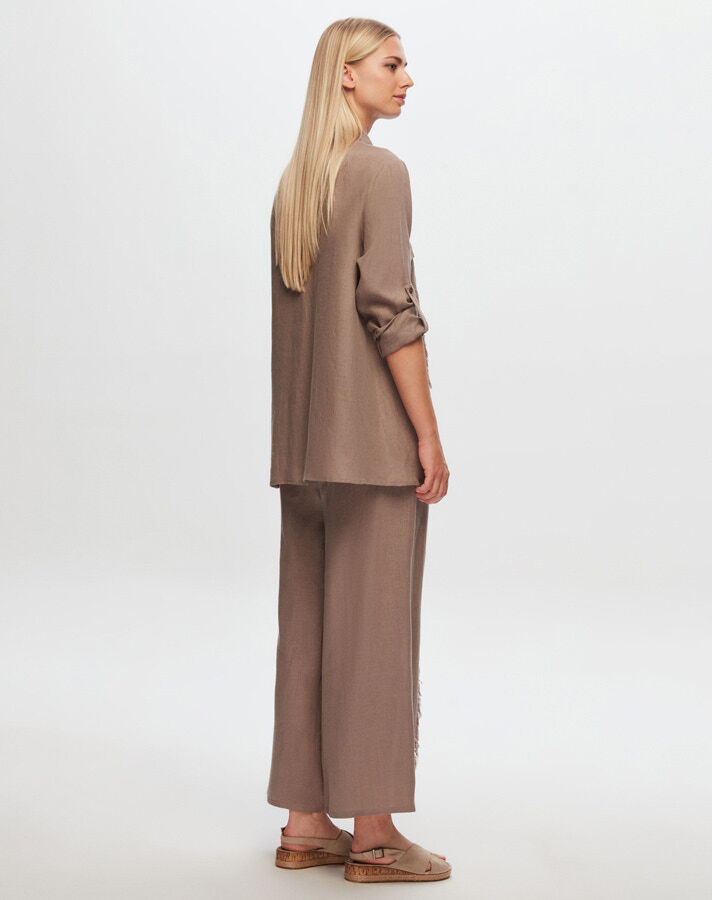 T24Y-3005 Tasseled Linen Shirt - 21
