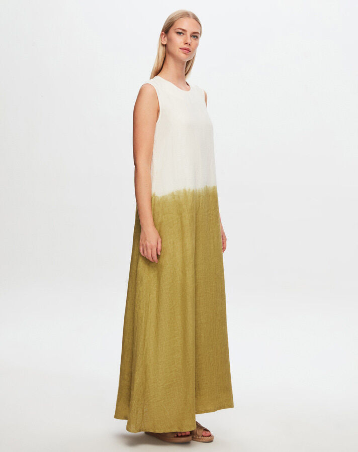 T24Y-4003 Gradient Long Linen Dress - 11