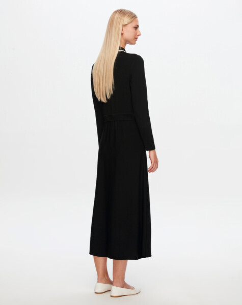 T24Y-4004 Gömlek Yaka Klasik Elbise 1024-NİLE - 16