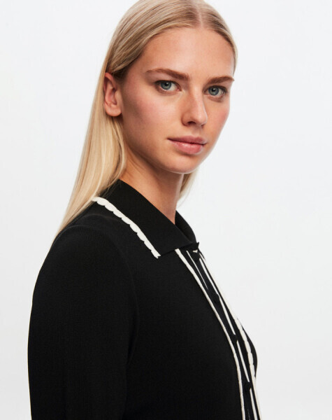 T24Y-4004 Gömlek Yaka Klasik Elbise 1024-NİLE - 17