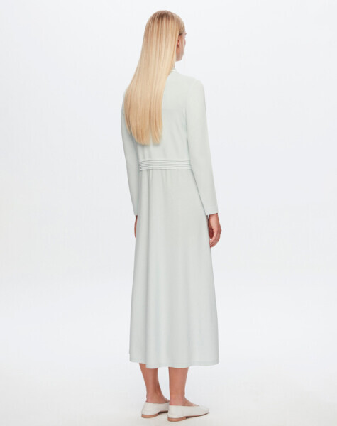 T24Y-4004 Gömlek Yaka Klasik Elbise 1293-SALMON - 2