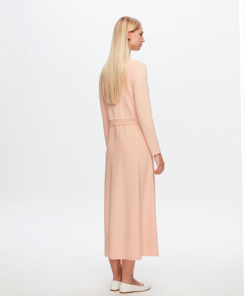 T24Y-4004 Gömlek Yaka Klasik Elbise 1398-LIGHT GREY - 7