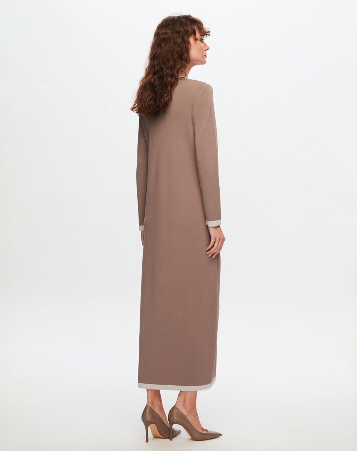 T24Y-4006 Four Button Long Knitwear Dress - 4