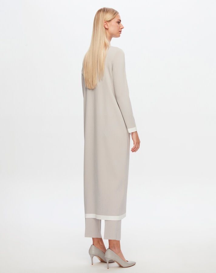T24Y-4006 Four Button Long Knitwear Dress - 11