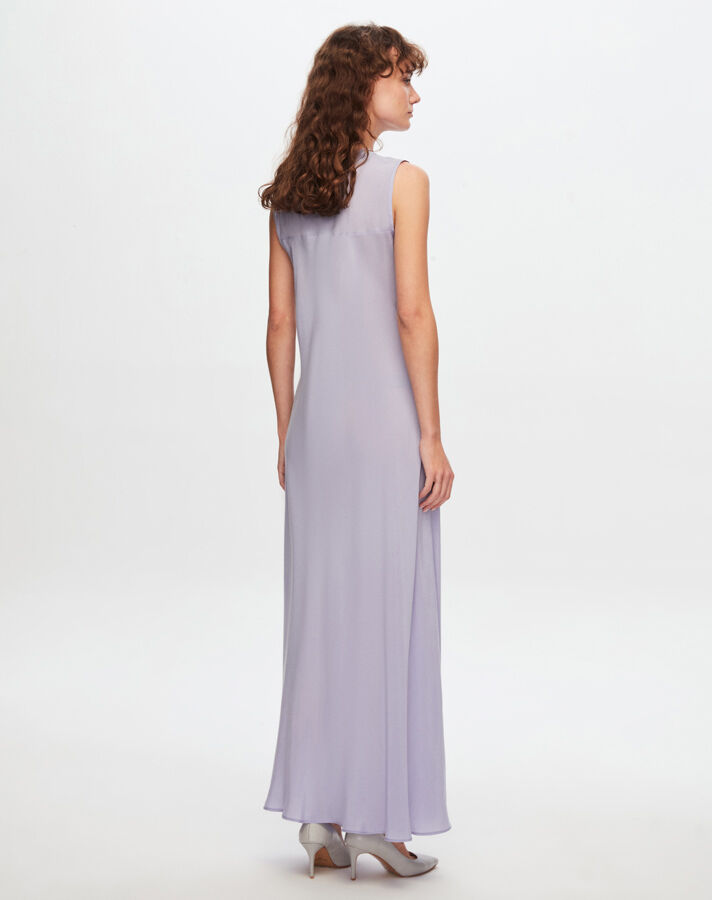 T24Y-4007 Sleeveless Flared Cupro Dress - 4