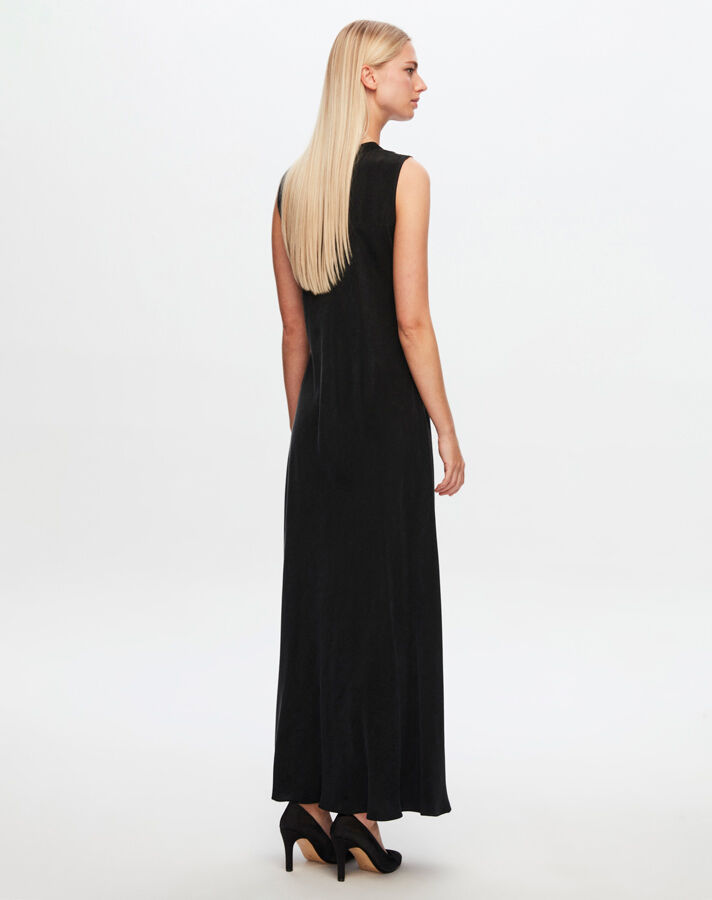 T24Y-4007 Sleeveless Flared Cupro Dress - 11