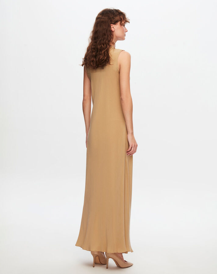 T24Y-4007 Sleeveless Flared Cupro Dress - 17