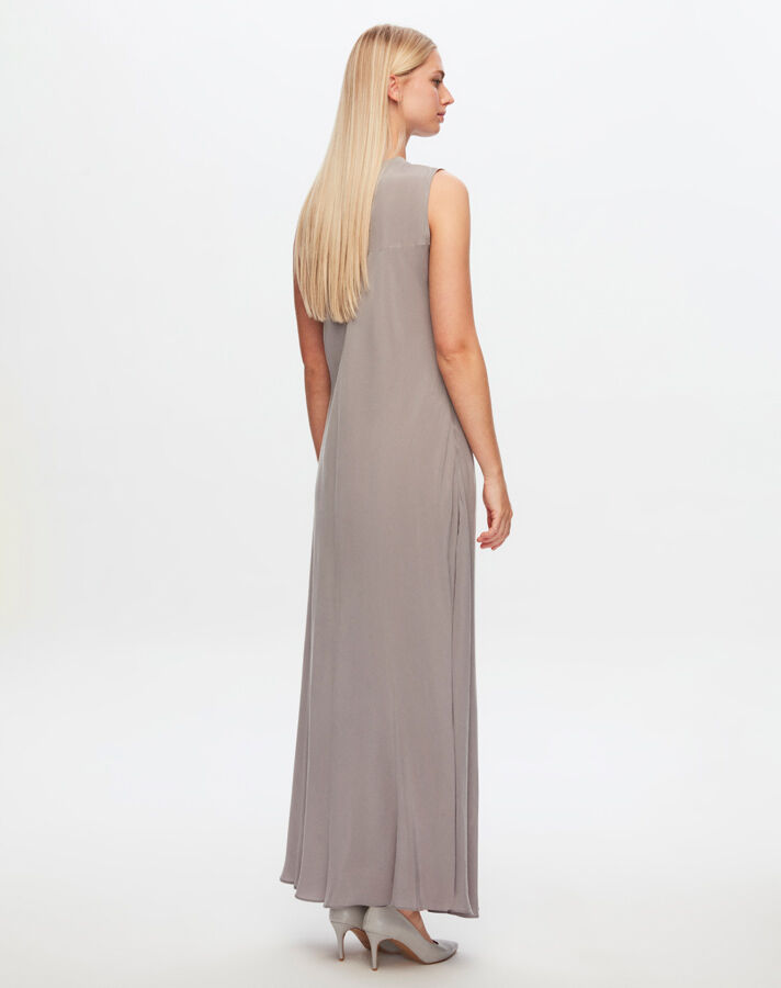 T24Y-4007 Sleeveless Flared Cupro Dress - 20