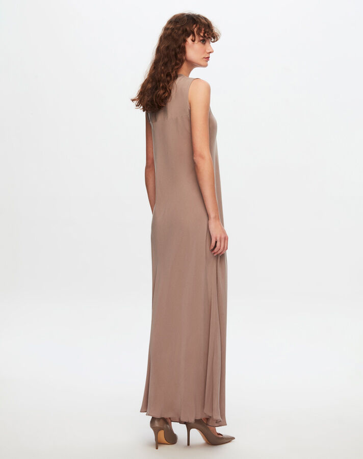 T24Y-4007 Sleeveless Flared Cupro Dress - 23