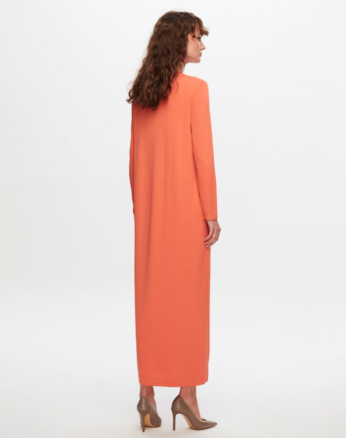 T24Y-4008 Solid Color Long Sleeve Dress - 11