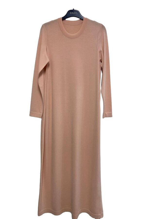 T24Y-4008 Solid Color Long Sleeve Dress - 14