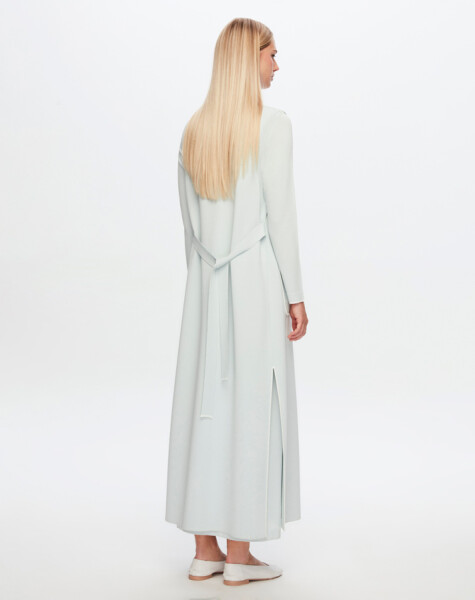 T24Y-4009 Dress with Striped Collar and Wrist - 2