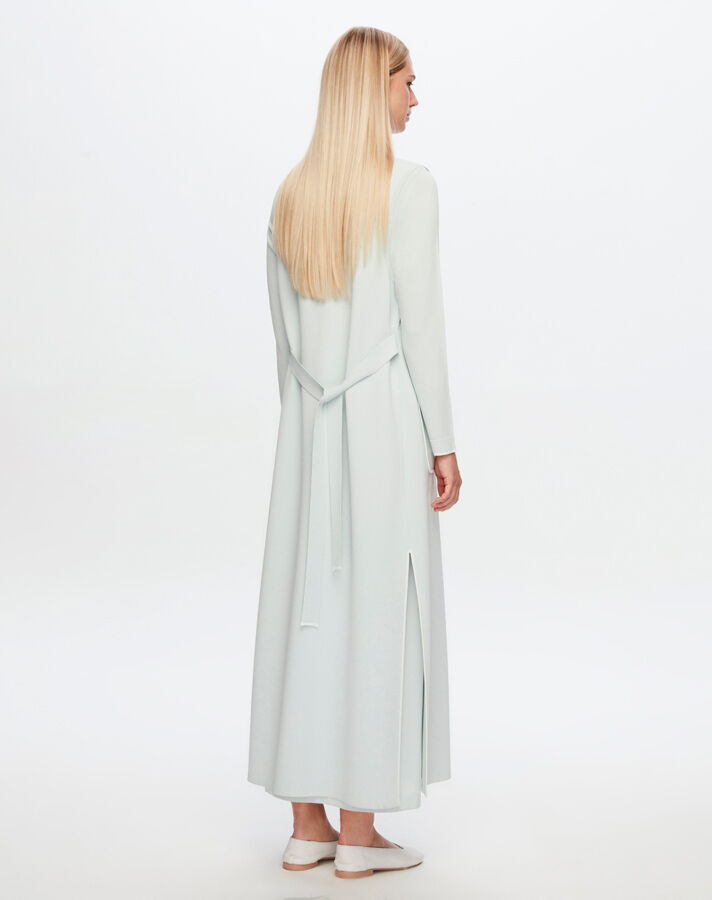 T24Y-4009 Dress with Striped Collar and Wrist - 2