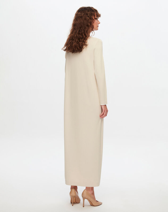 T24Y-4009 Dress with Striped Collar and Wrist - 6