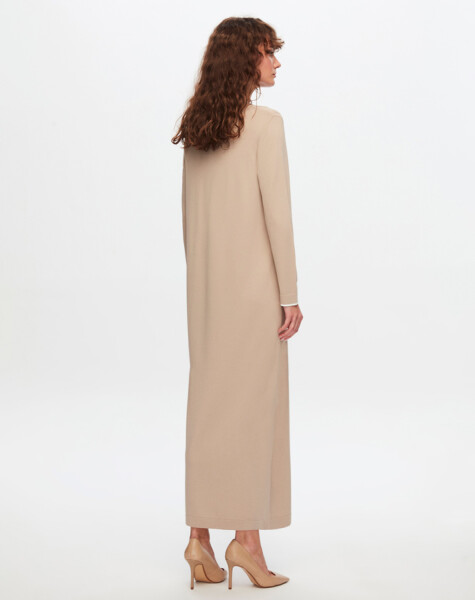 T24Y-4009 Dress with Striped Collar and Wrist - 8