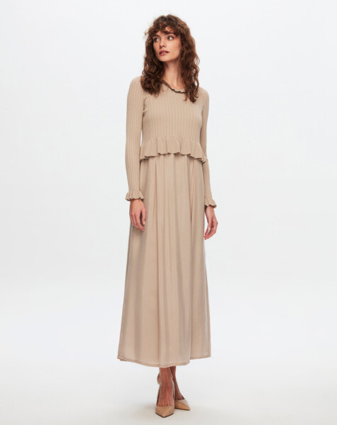 T24Y-4014 Ruffled Knitted Dress - 9