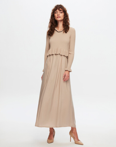 T24Y-4014 Ruffled Knitted Dress - 11