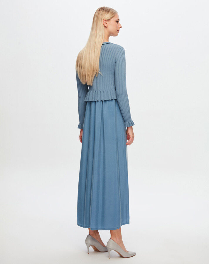 T24Y-4014 Ruffled Knitted Dress - 15
