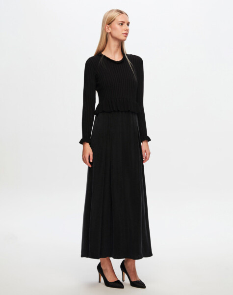 T24Y-4014 Ruffled Knitted Dress - 19