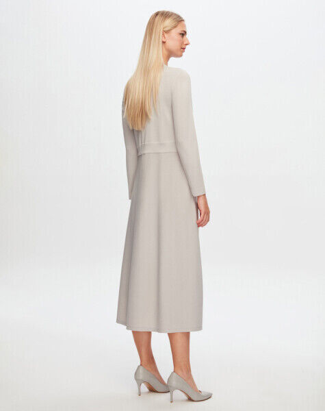 T24Y-4019 Düz Renk Basic Elbise 1052-BEİGE - 2