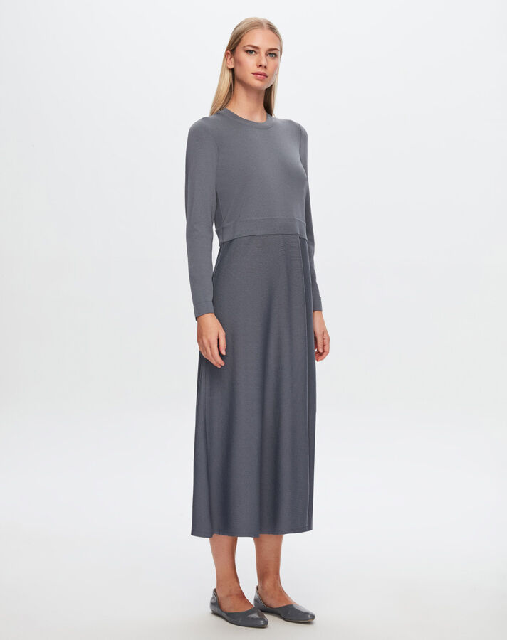 T24Y-4019 Solid Color Basic Dress - 2