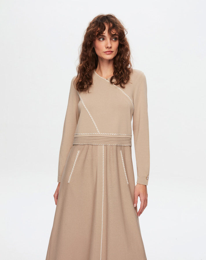 T24Y-4021 Waist Detailed Dress - 1