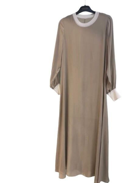 T24Y-4035 Collar and Wrist Knitwear Cupro Dress - 6