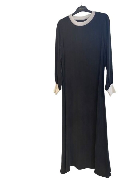 T24Y-4035 Collar and Wrist Knitwear Cupro Dress - 5