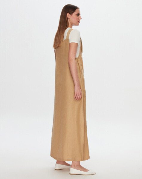 T24Y-4040 Keten Salopet Elbise CRAFT - 1