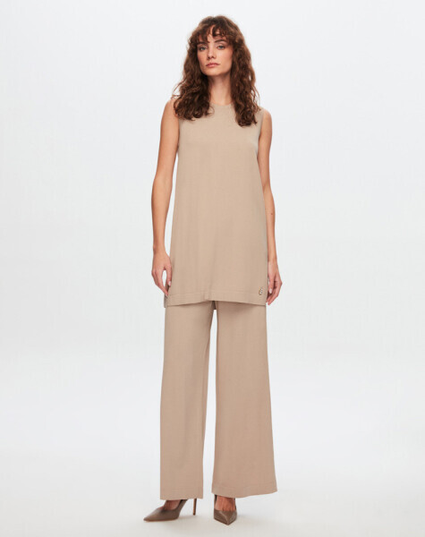 T24Y-6000 Basic Kolsuz Triko Tunik 002-MİNK - 1