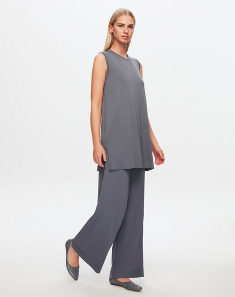 T24Y-6000 Basic Kolsuz Triko Tunik 1289-PURPLE - 21