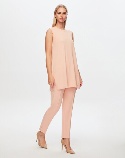 T24Y-6000 Basic Kolsuz Triko Tunik 1293-SALMON - 1