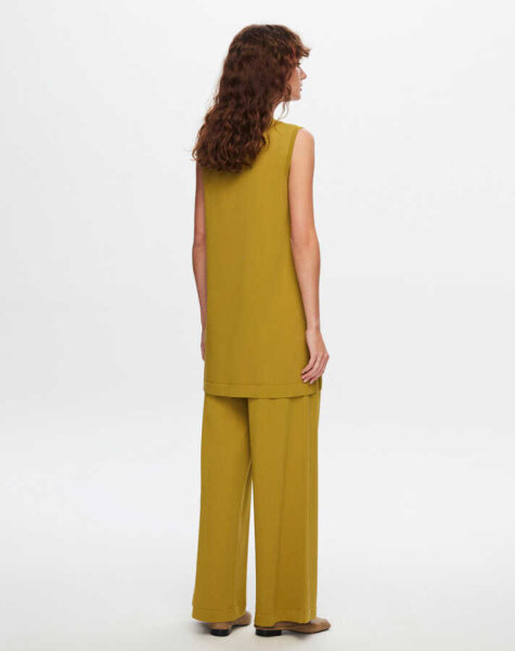 T24Y-6000 Basic Kolsuz Triko Tunik 1516-OLİVE - MISS DALIDA (1)