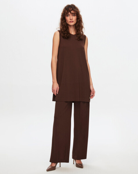 T24Y-6000 Basic Kolsuz Triko Tunik BLACK - 1