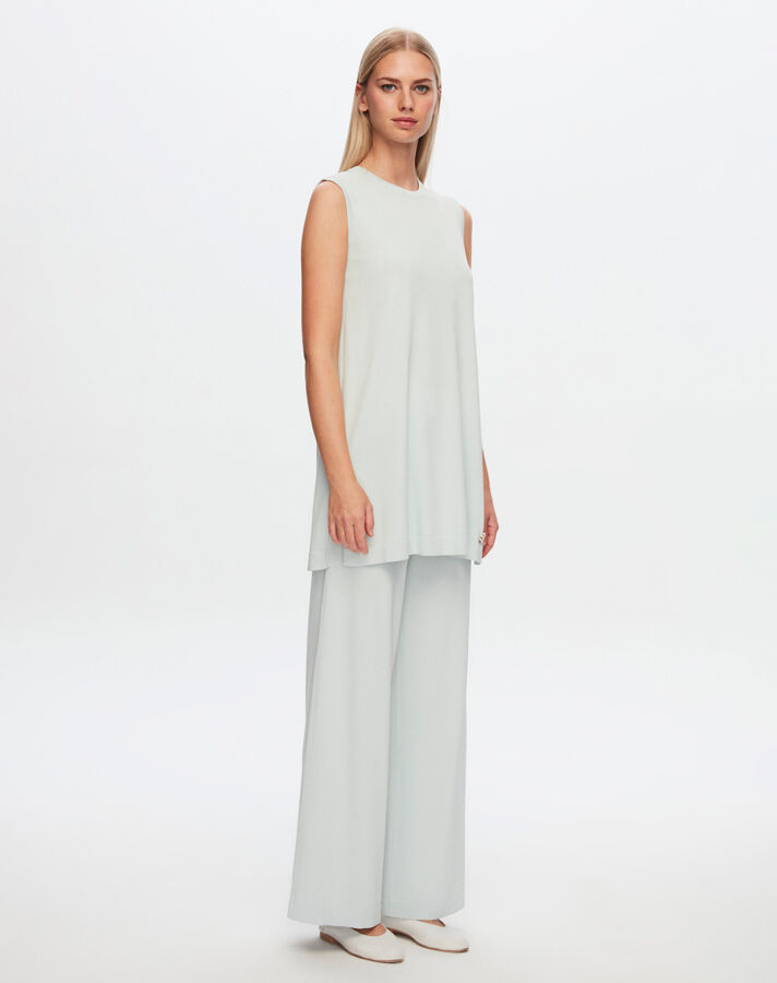 T24Y-6000 Basic Sleeveless Knitwear Tunic - 5