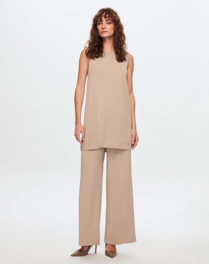 T24Y-6000 Basic Sleeveless Knitwear Tunic - 7