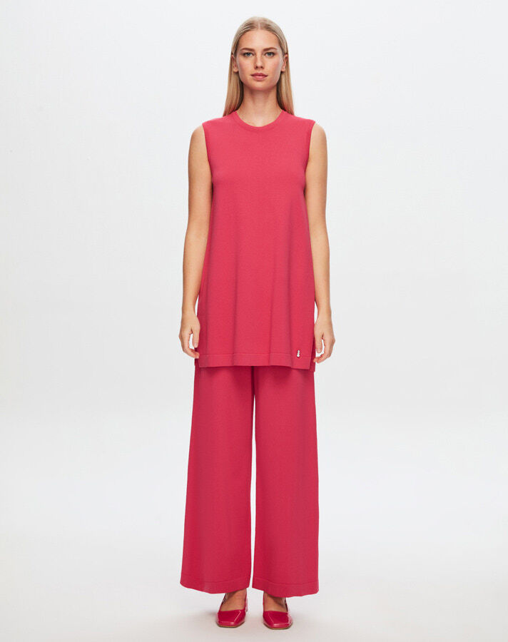 T24Y-6000 Basic Sleeveless Knitwear Tunic - 11
