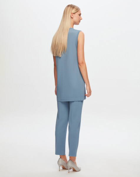 T24Y-6000 Basic Sleeveless Knitwear Tunic - 14