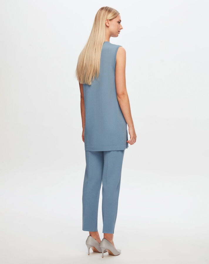 T24Y-6000 Basic Sleeveless Knitwear Tunic - 14
