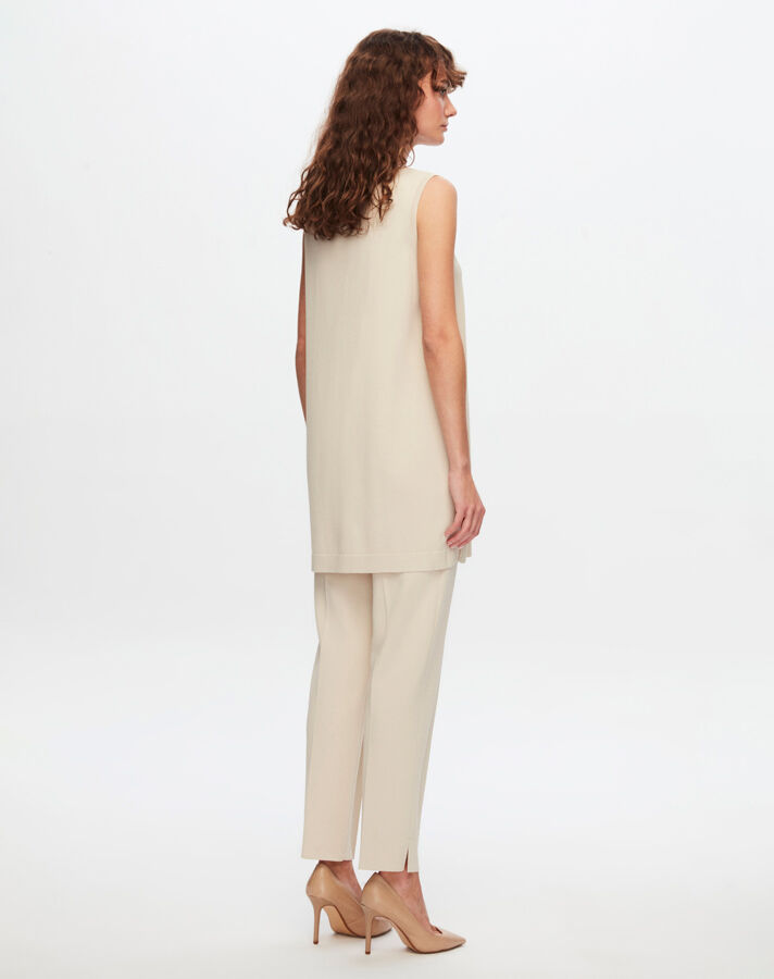 T24Y-6000 Basic Sleeveless Knitwear Tunic - 18