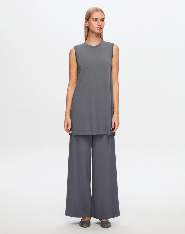 T24Y-6000 Basic Sleeveless Knitwear Tunic - 22