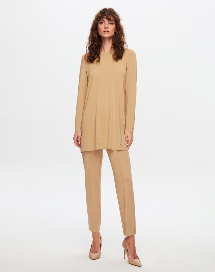 T24Y-6001 Basic Long Sleeve Knitwear Tunic - 11