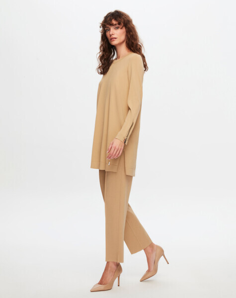 T24Y-6001 Basic Uzun Kollu Triko Tunik 1241-CRAFT - 2