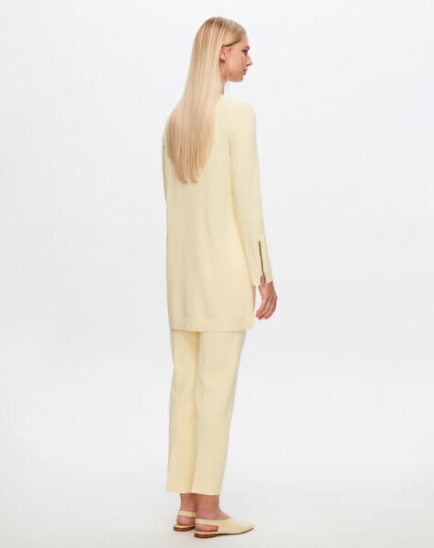 T24Y-6001 Basic Uzun Kollu Triko Tunik 1345-VANİLLA - 2