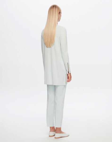 T24Y-6001 Basic Uzun Kollu Triko Tunik 1361-INDIGO - 4