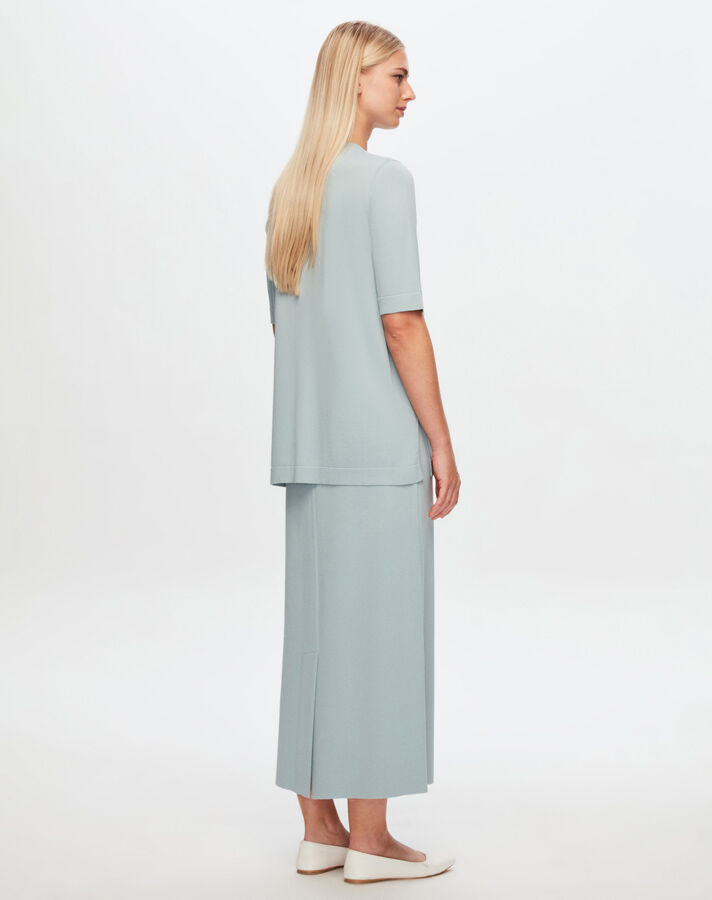 T24Y-6003 Pocket Flap Line Detailed Short Sleeve Tunic - 2