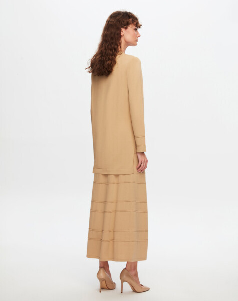 T24Y-6011 Bekletme Detaylı Triko Tunik BLACK - 9