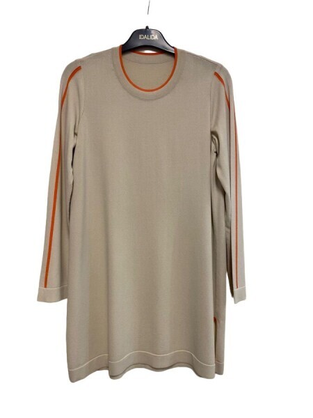 T24Y-6018 Kol Üstü Çizgili Triko Tunik BLACK - 8