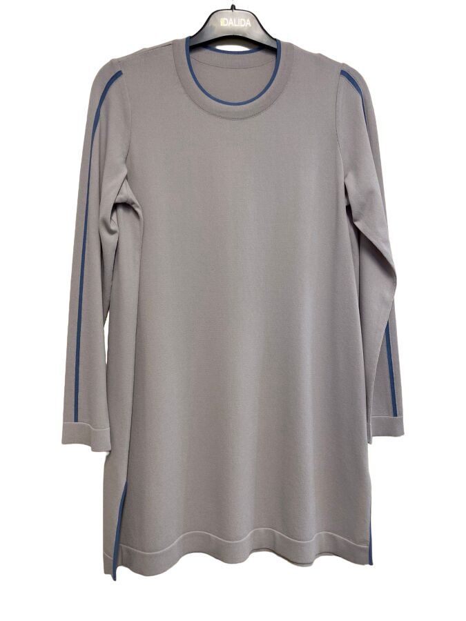 T24Y-6018 Kol Üstü Çizgili Triko Tunik - 8